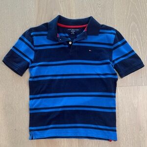 Tommy Hilfiger Kids Navy and Blue Polo Shirt